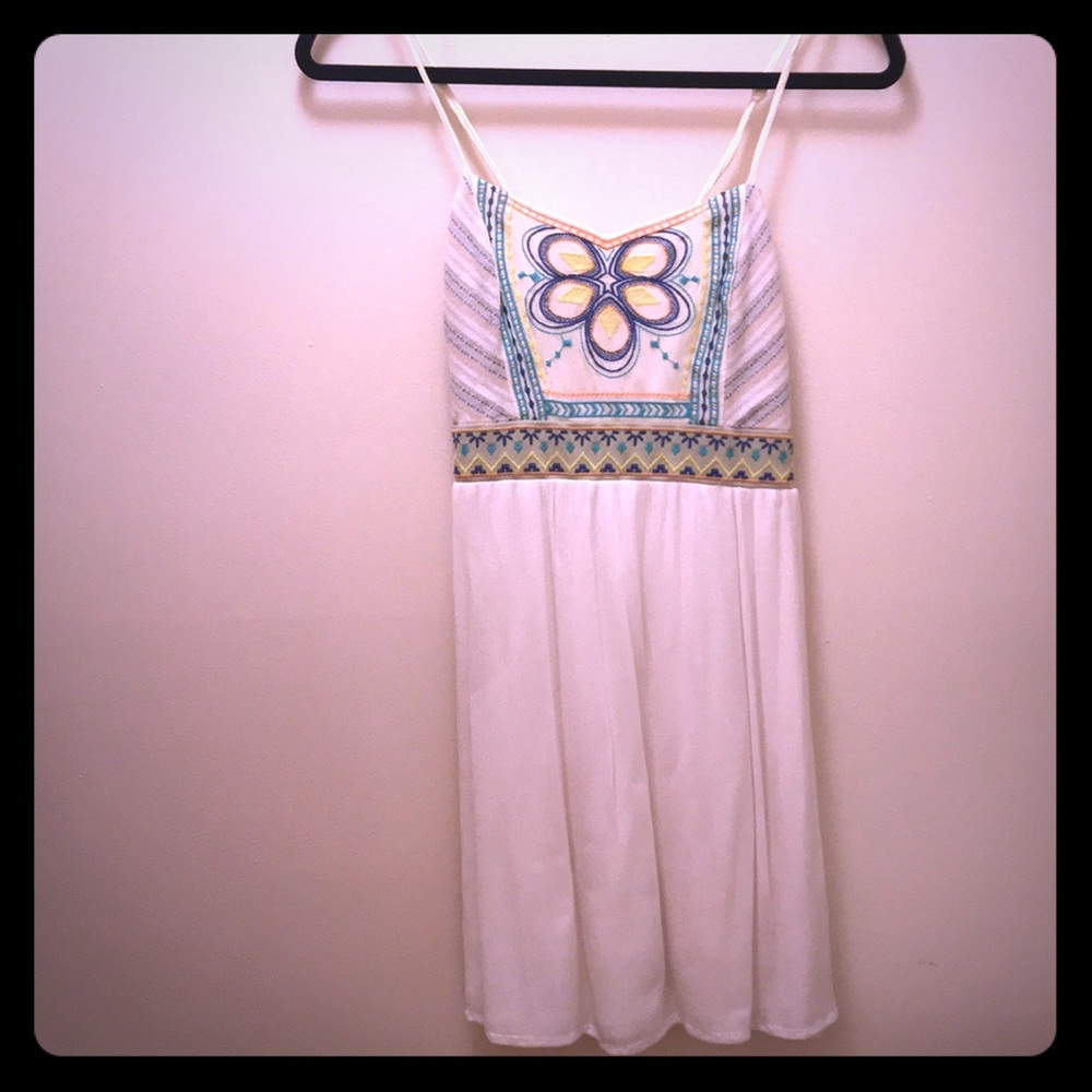 White boho dress